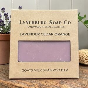 Lavender Cedar Orange Goats Milk Shampoo Bar - Lavender